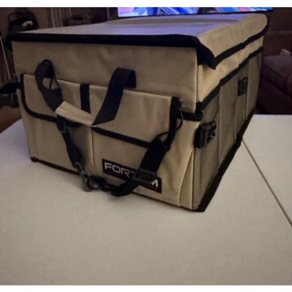 Car Trunk Organizer, Collapsible Multi Compartment Car Organizer, Foldable - Picture 1 of 2